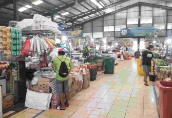 Suasana Pasar Sukatani Tapos Kota Depok 