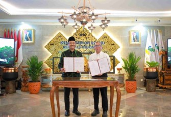 Mensos Saifullah Yusuf bersama Mendiktisaintek Brian Yuliarto di Jakarta 