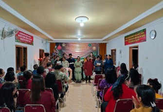 Ibadah jelang Natal di wilayah desa binaan 