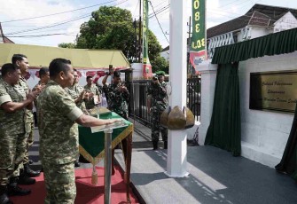 Danrem 083/Bdj Kolonel Inf Kohir meresmikan pagar Makorem, Jum'at (26/12)