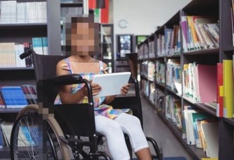 Potret Peyandang Disabilitas tersenyum