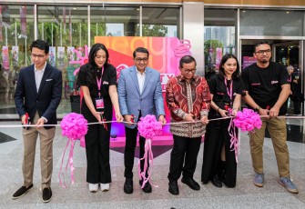 Menteri Ekraf Teuku Riefky saat membuka acara Jakarta X Beauty 2025 di Jakarta International Convention Center (JICC) pada Kamis, 3 Juli 2025.