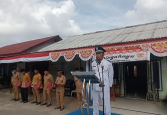 Desa Tulus Ayu Gelar Upacara Peringatan HUT Ke-80 RI