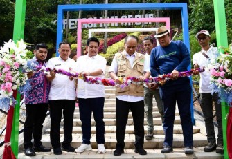 Menkop Budi Arie Setiadi meresmikan destinasi wisata Bukit Manik Indonesia Bogor, Rabu (15/1)