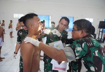 Danlanud Soewondo Kolonel Nav Sonni Benny Simanjuntak cek langsung kesehatan Casis, Jum'at (21/2)