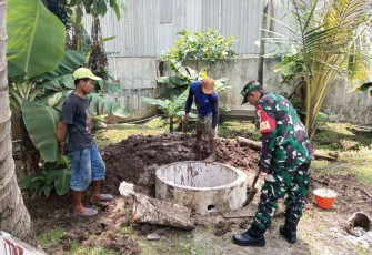 Pembangunan sumur resapan di wilayah desa binaan 