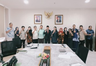 Kakanwil Kementerian HAM Sumut Poto Bersama Usai Gelaran Rapat.