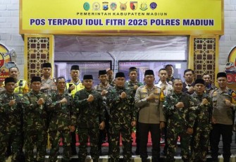 Posko pengamanan exit tol Dumpil