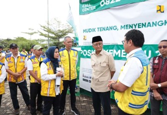 Menteri Dody Tinjau Kesiapan Arus Balik Jalan Tol Trans Sumatera 