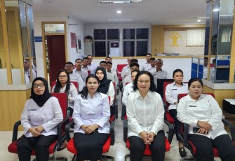 Kakanwil Kementerian HAM Sumut Beserta Jajaran Ikuti Apel Pegawai Sekaligus Halal Bihalal 1446 H