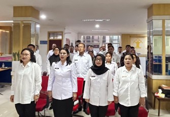 Kakanwil Kementerian HAM Sumut Beserta Jajaran Ikuti Halal Bihalal 