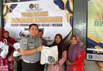 Rutan Kelas I Medan Gelar Baksos Dalam Rangka HBP ke-61 