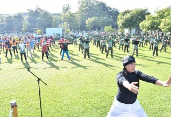 Persit Kodim Ponorogo Olahraga Dilanjut Halal Bihalal