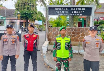 Pengamanan Paskah di wilayah desa binaan 
