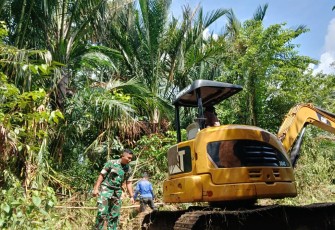 Pembukaan Akses Jalan Pada Pra-TMMD 124 Kodim 0315/Tanjungpinang Capai 33 Persen 