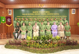 Rapat Paripurna Sertijab Ketua Persit KCK Cabang XIX Kodim 0505/Jakarta Timur