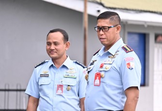 Personel Lanud RSA Natuna Tunjukkan Semangat Prima Melalui Tes Kesegaran Jasmani Semester I TA 2025