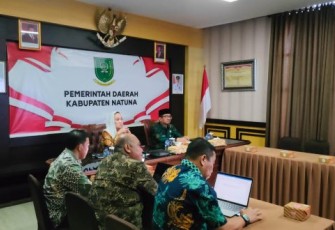 Bupati Natuna Cen Sui Lan Zoom Meeting Bersama Menteri Dalam Negeri RI