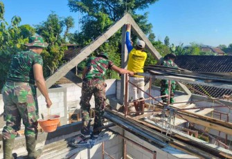 Sasaran fisik renovasi rumah TMMD Kodim Nganjuk