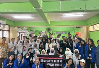 Kegiatan sosialisasi literasi media mengenai hoax dan fake news oleh Prodi Komunikasi Universitas Pertamina