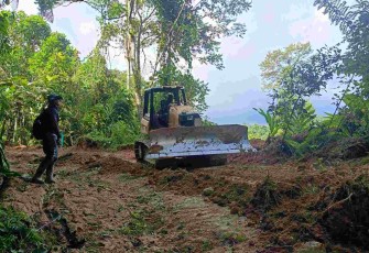Pembukaan akses jalan TMMD Kodim Palopo 
