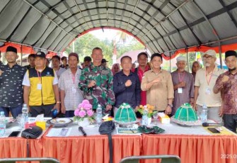 Penyuluhan wawasan kebangsaan dan bela negara di lokasi TMMD ke 124 Kodim Palopo 