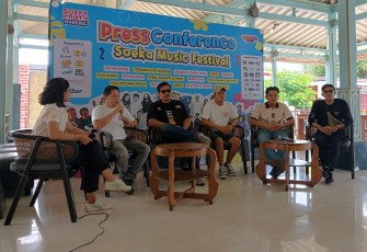 Konferensi pers persiapan gelaran Soeka Music Festival, di Ono Solo Kopi