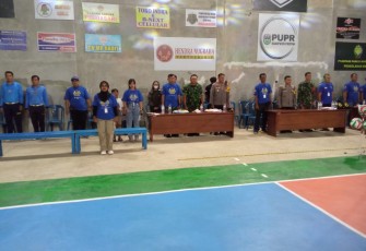 Turnamen voli wilayah desa binaan 