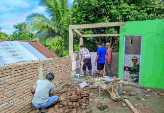 Sasaran fisik pembangunan MCK Masjid TMMD Kodim Bantaeng 