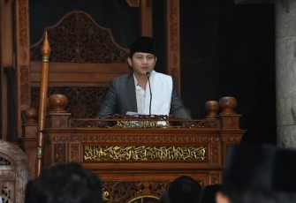 Bupati Trenggalek, Mochamad Nur Arifin, saat memberikan sambutan
