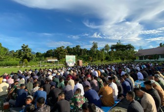 Rindam XVIII/Kasuari Gelar Sholat Iedul Adha 1446 H