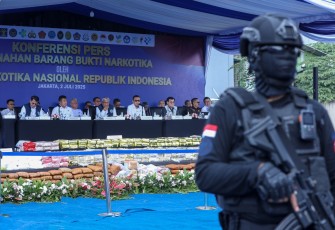 BNN RI Musnahkan Barang Bukti Narkoba Hasil Tangkapan 