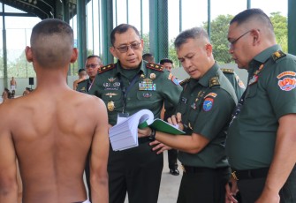Pangdam XII/Tpr Pimpin Sidang Pemilihan Penerimaan Calon Bintara PK TNI AD Tahun 2025