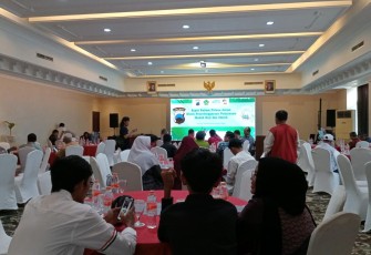 Suasana pengukuhan pengurus DPD Joglosemar di Surakarta, Sabtu (5/7)