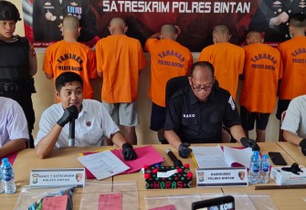 Konferensi Pers Polres Bintan