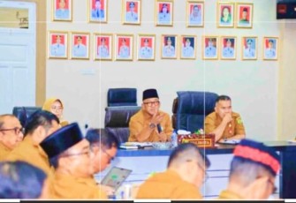Wali Kota Tanjungpinang Rakor Bersama OPD Pertegas Lakukan Komunikasi Antar OPD Hingga Kelurahan