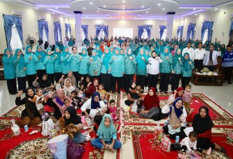 Tri Tito Karnavian saat membuka kegiatan Advokasi dan Sosialisasi Imunisasi Nasional Penurunan Zero Dose di Kabupaten Siak, Provinsi Riau. Acara tersebut berlangsung di Gedung Tengku Mahratu, Kabupaten Siak, Riau, Rabu (16/7/2025)