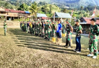 Apel satgas TMMD ke 125 Kodim Enrekang 