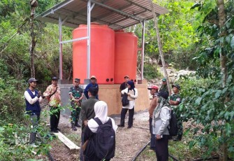 Inspektorat Pertanian Tinjau Program Irigasi Pompa Diwiiayah Kodim 0801/Pacitan