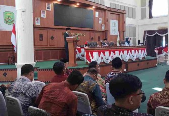 Wawako Raja Ariza Sampaikan Jawaban atas Pandum Fraksi-Fraksi Terhadap Ranperda Perubahan APBD Tahun 2025