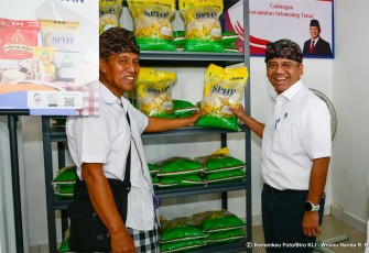 Wakil Menteri Keuangan (Wamenkeu) Suahasil Nazara mengapresiasi perkembangan Koperasi Desa Merah Putih (KDMP) di Desa Gadungan, Kecamatan Selemadeg Timur, Tabanan, Bali