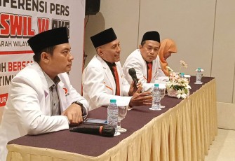 Ketua DPW PKS Jatim Bagus Prasetia Lelana, disela pelaksanaan Musyawarah Wilayah (Muswil) VI PKS Jatim di Dyandra Surabaya, Minggu (24/08/25)