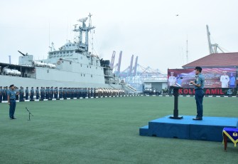 Panglima Kolinlamil Laksanakan Exit Breafing Kepada Keluarga Besar Kolinlamil 