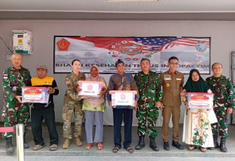 Bakti Kesehatan TNI dan Pasukan Multinasional di Daerah Latihan Super Garuda Shield 2025