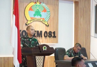 Sosialisasi aplikasi Simpur di Makorem 081/DSJ