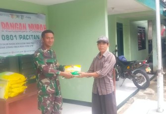 Penyaluran Beras SPHP di jajaran Kodim Pacitan 