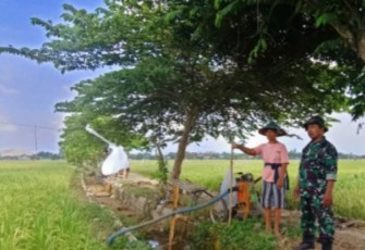 Pelda Nurhariyadi bersama petani wilayah desa binaan 
