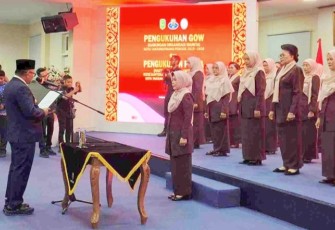 Wali Kota Lis Darmansyah Kukuhkan Pengurus GOW Masa Bakti 2025–2030 dan Puspa Periode 2024–2027