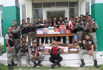 Bea Cukai Banda Aceh Bersama Satpol PP dan WH  Kabupaten Pidie Jaya Gelar Operasi Rokok Ilegal