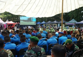 Nobar live streaming puncak HUT Ke-80 TNI di Monas